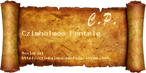 Czimbalmos Pentele névjegykártya